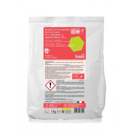 Acid citric ecologic pentru rufe (1 kg), Biolu