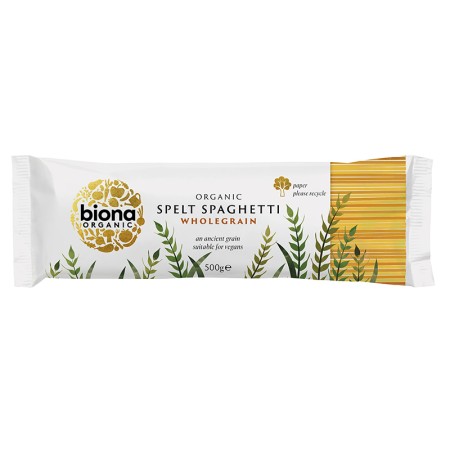 Spaghetti integrale din spelta bio (500 grame), Biona