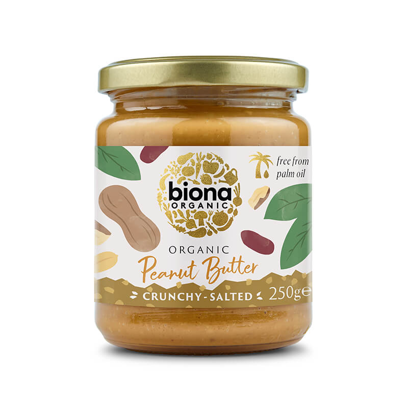 Crema de arahide crunchy cu sare eco (250 grame), Biona