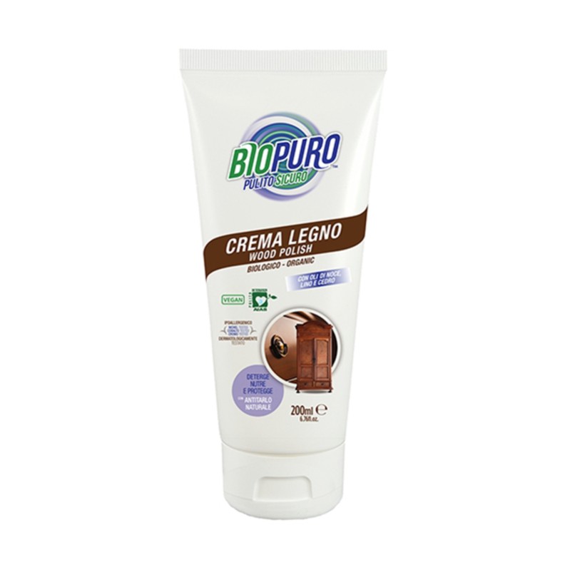 Crema hipoalergena pentru curatarea si intretinerea lemnului bio (200 ml), Biopuro