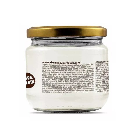 Ulei de cocos extravirgin raw eco (300 ml), Dragon Superfoods