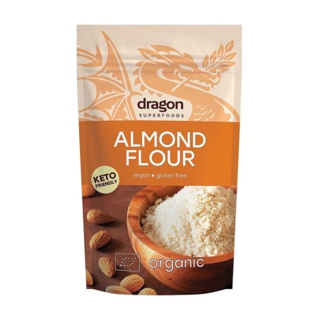 Faina de migdale fara gluten bio (200 grame), Dragon Superfoods