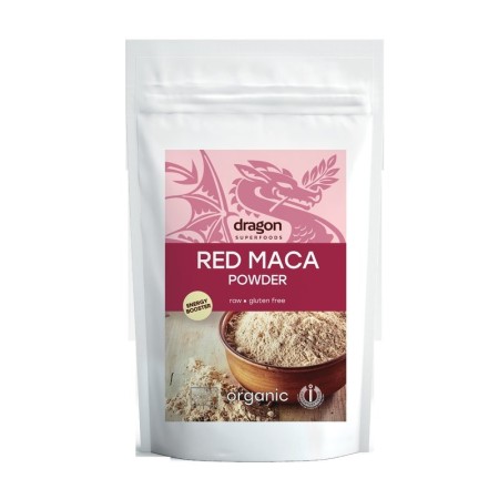 Maca rosie pudra raw eco (100 grame), Dragon Superfoods