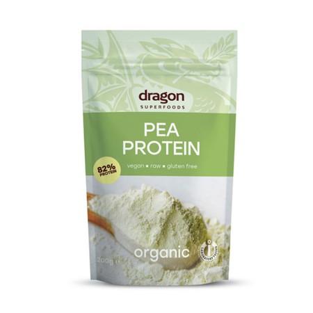 Pudra proteica din mazare eco (200 grame), Dragon Superfoods