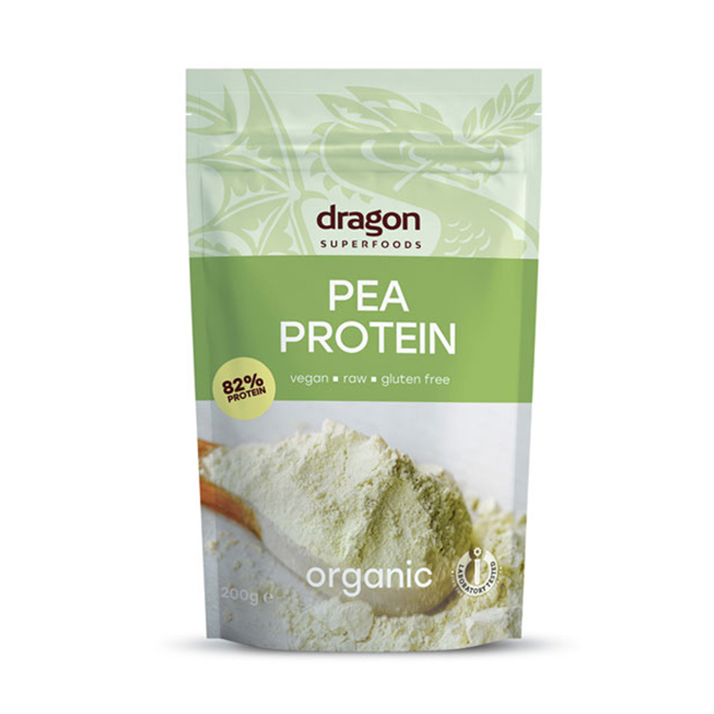 Pudra proteica din mazare eco (200 grame), Dragon Superfoods