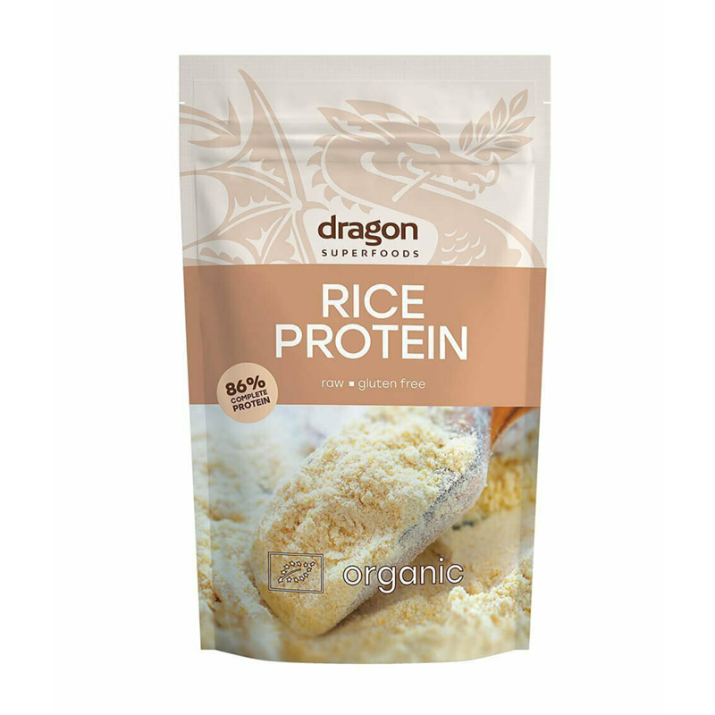 Pudra proteica din orez eco (200 grame), Dragon Superfoods