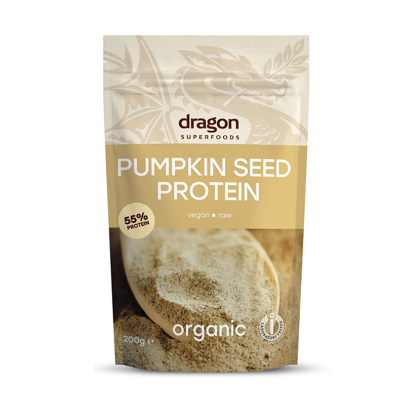 Pudra proteica din seminte de dovleac eco (200 grame), Dragon Superfoods