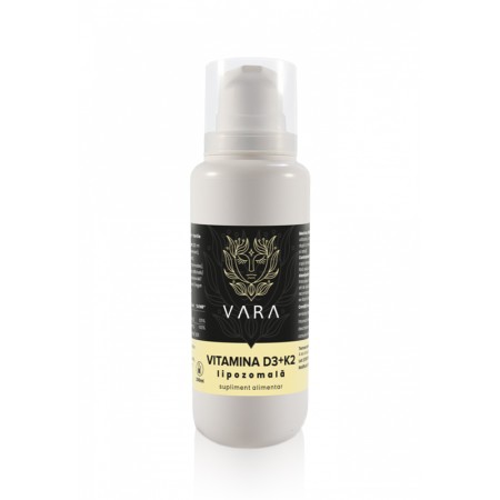 Vitamina D3K2 Copii/Adulti Lipozomal Premium - Vanilie (200 ml), Drogheria Vara