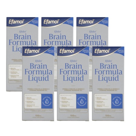Pachet 6x Efalex® Brain Formula cu DHA (150ml), Efamol®