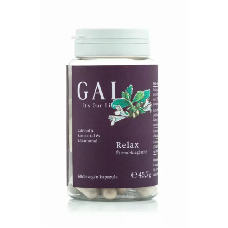 GAL Relax cu extract de roiniță și L-teanină (60 de capsule), GAL