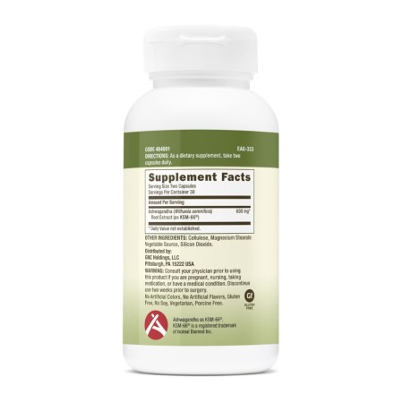 Gnc Herbal Plus Ksm-66 Ashwagandha, Extract Din Radacina De Ashwagandha 600 Mg, 60 Cps