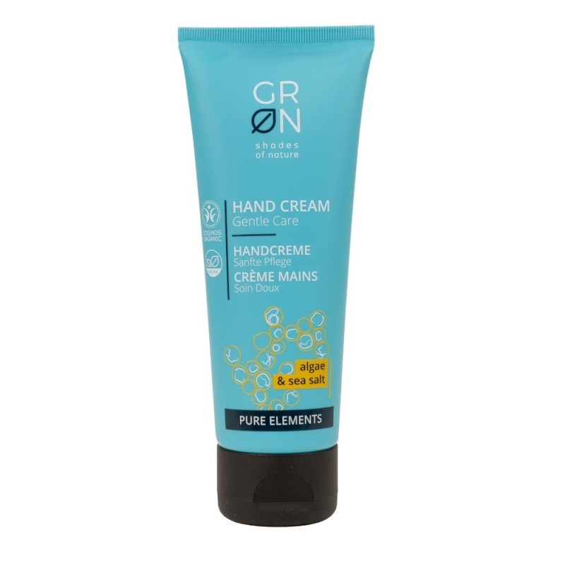 Crema de maini sensitive Bio Organica Pure Elements cu sare de mare si alge (75ml), GRN Shades of Nature