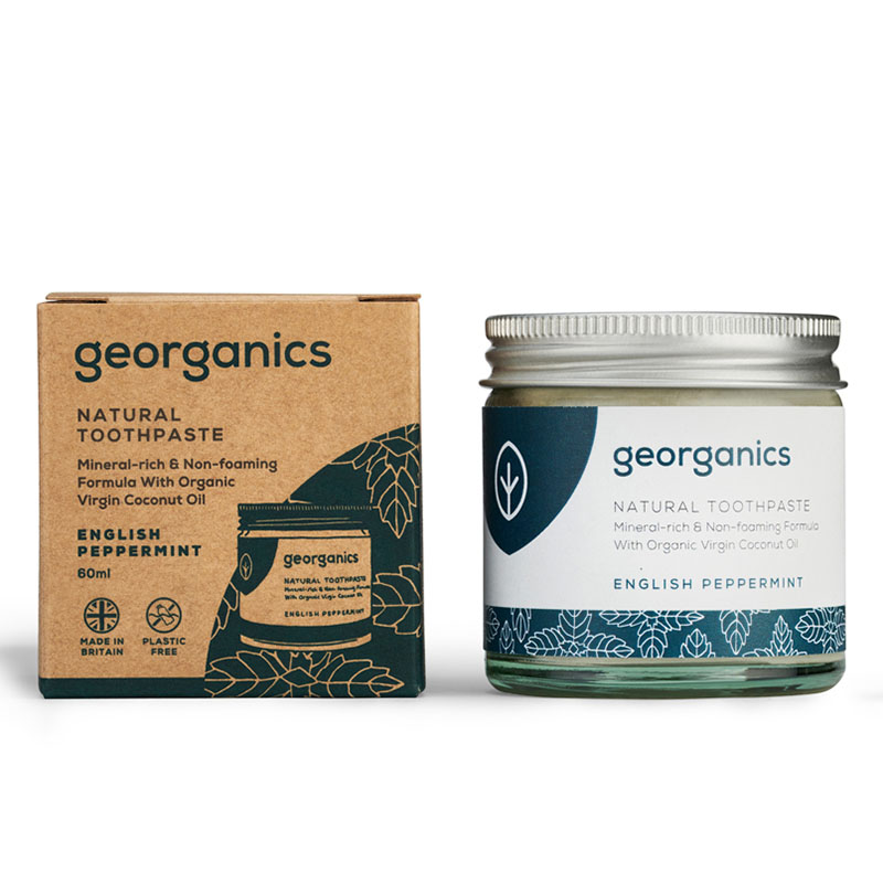 Pasta de dinti minerala English Peppermint (60 ml), Georganics