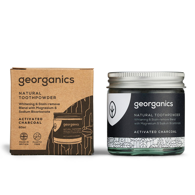 Pasta de dinti pudra Charcoal (60 ml), Georganics