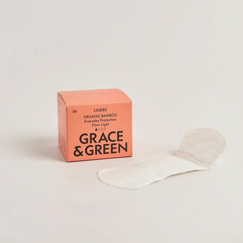 Panty liners (24 buc) din bambus organic, Grace and Green