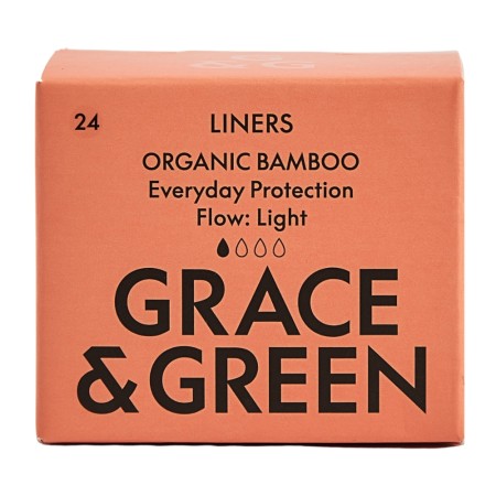 Panty liners (24 buc) din bambus organic, Grace and Green
