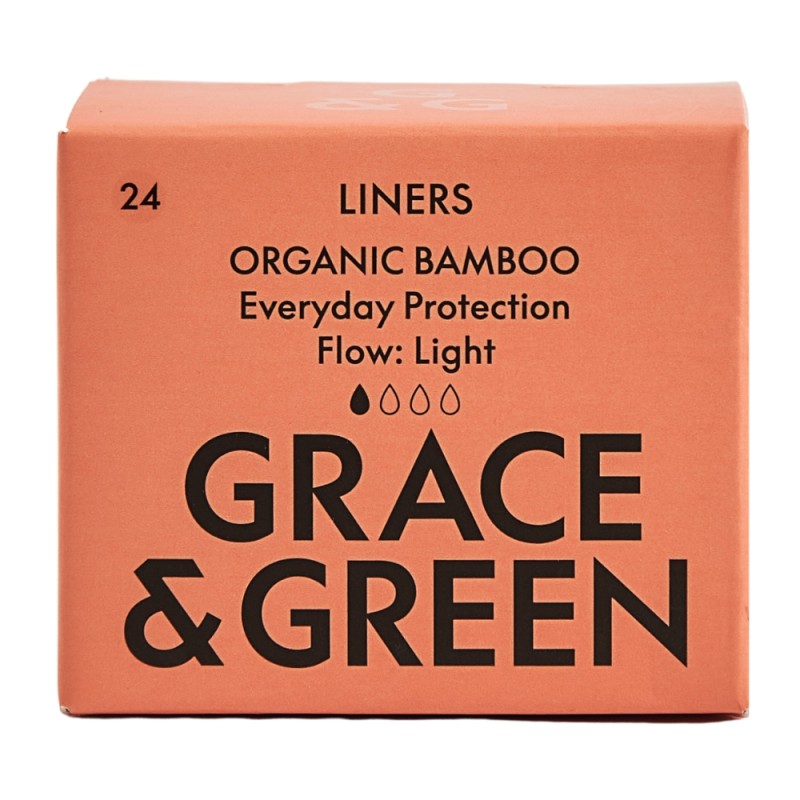 Panty liners (24 buc) din bambus organic, Grace and Green