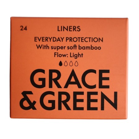 Panty liners (24 buc) din bambus organic, Grace and Green