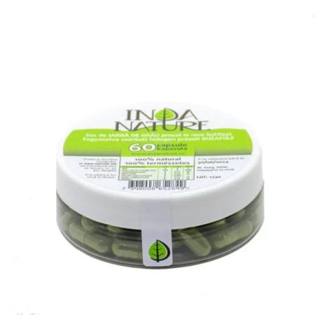 Suc de iarba de grau liofilizat (60 capsule), Inda Nature