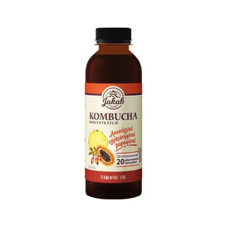 Concentrat Kombucha cu ananas, macese si papaya (500 ml), Jakab
