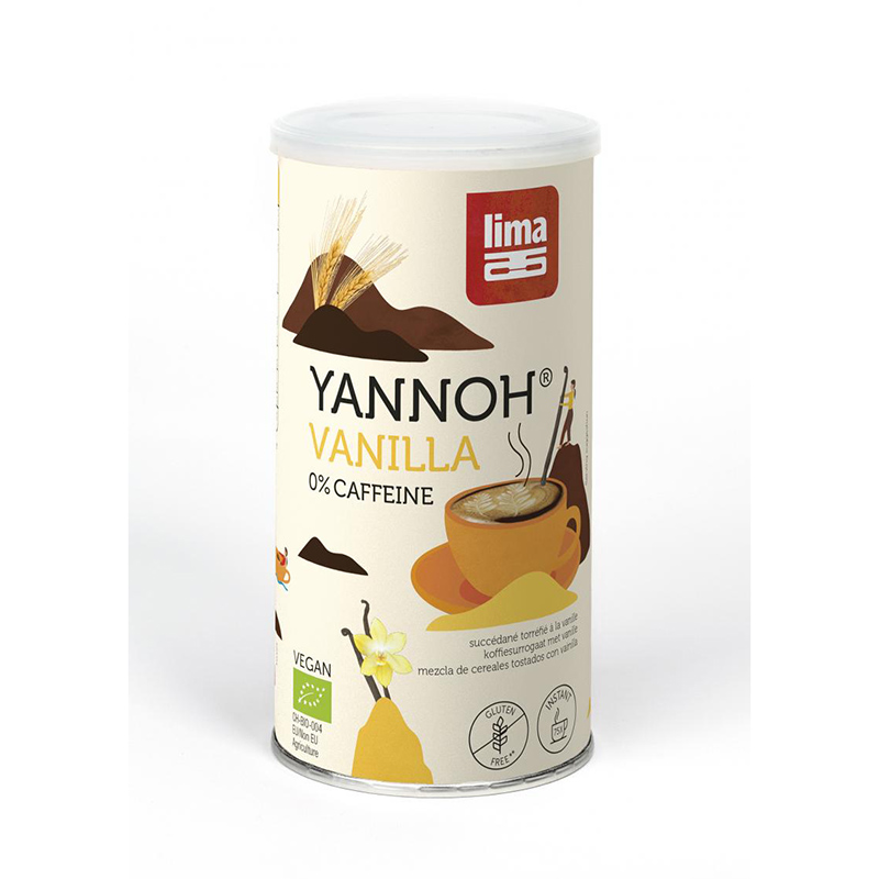 Bautura din cereale Yannoh Instant cu vanilie eco (150 grame), Lima