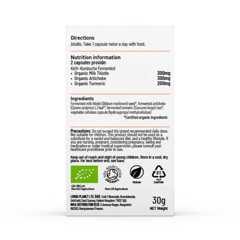 Organic Fermented LVR-PLEX (60 capsule), Living Nutrition