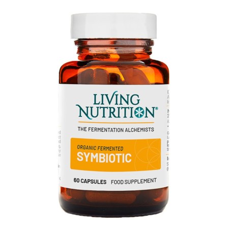 Organic Fermented SYMBIOTIC, pre+probiotice, 30 mld CFU (60 capsule), Living Nutrition