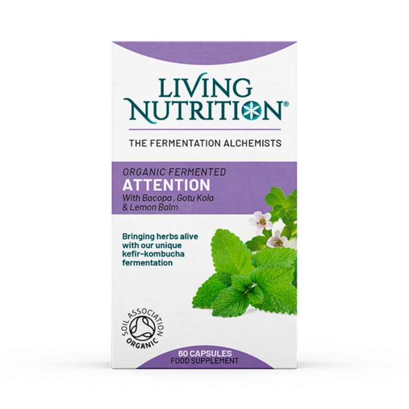 Organic Fermented Attention (60 capsule), Living Nutrition