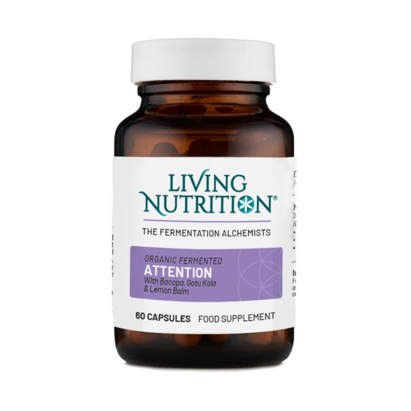 Organic Fermented Attention (60 capsule), Living Nutrition