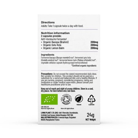 Organic Fermented Attention (60 capsule), Living Nutrition