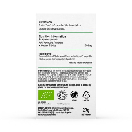 Organic Fermented Tribulus (60 capsule), Living Nutrition