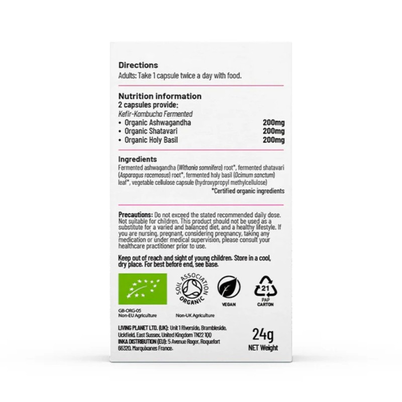 Organic Fermented Woman (60 capsule), Living Nutrition