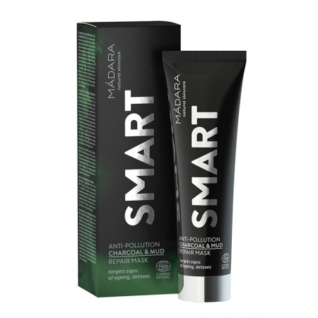 Masca Smart Anti-Pollution cu carbune si namol (60 ml), Madara