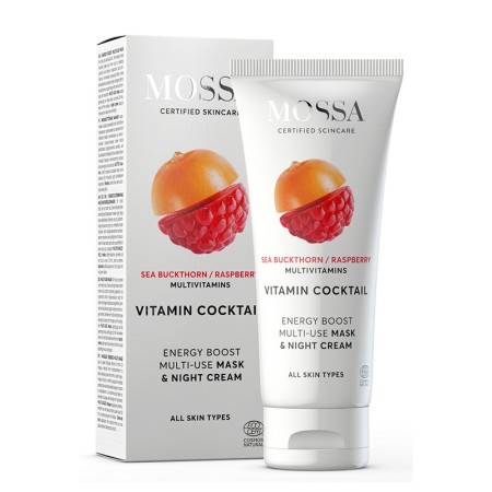 Vitamin Cocktail Multi-use Crema de noapte si masca (toate tipurile de ten) (60 ml), Mossa