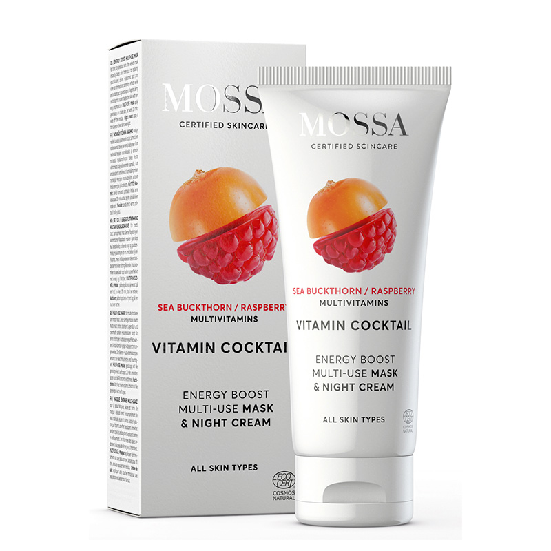 Vitamin Cocktail Multi-use Crema de noapte si masca (toate tipurile de ten) (60 ml), Mossa
