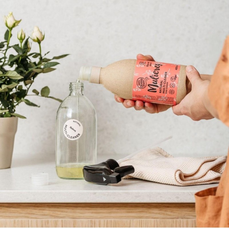 Detergent concentrat multi cleaner cu 99% ingrediente naturale Rose Garden (450ml), Mulieres