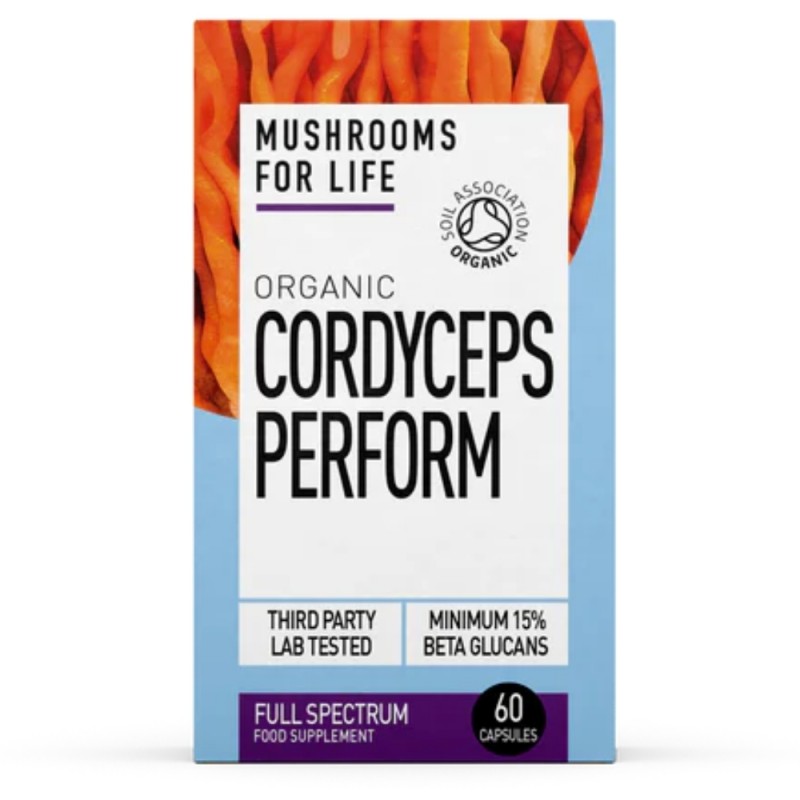 Organic Cordyceps Perform 1000 mg Full Spectrum (60 capsule), MushroomsForLife