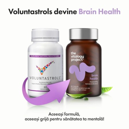 Brain Health (Voluntastrols®) Detoxifiere cerebrala si neuroprotecție (60 capsule), Naturally Pure Products