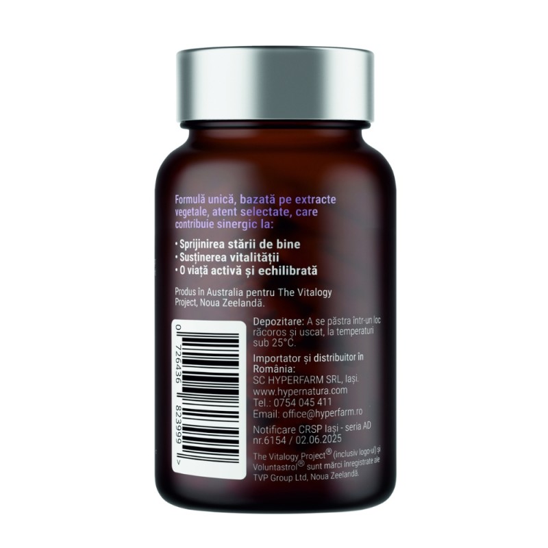 Brain Health (Voluntastrols®) Detoxifiere cerebrala si neuroprotecție (60 capsule), Naturally Pure Products