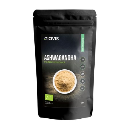 Ashwagandha pulbere ecologica/BIO (125 grame), Niavis