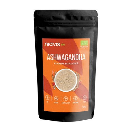 Ashwagandha pulbere ecologica/BIO (125 grame), Niavis