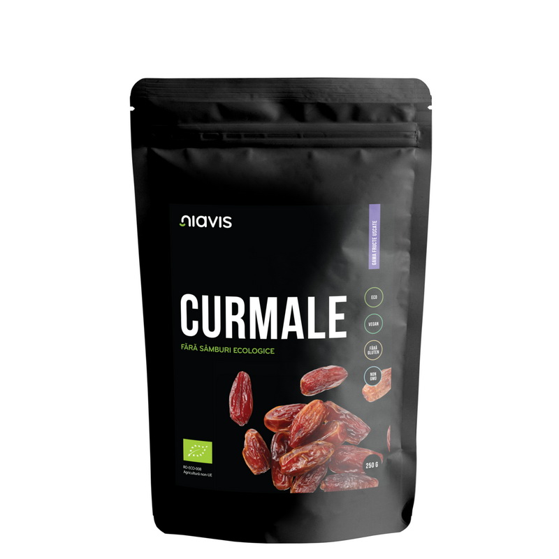 Curmale fara samburi ecologice/BIO (250 grame), Niavis