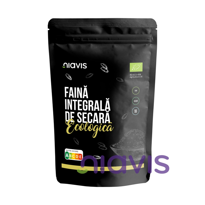 Faina integrala de secara ecologica/BIO (500 grame), Niavis