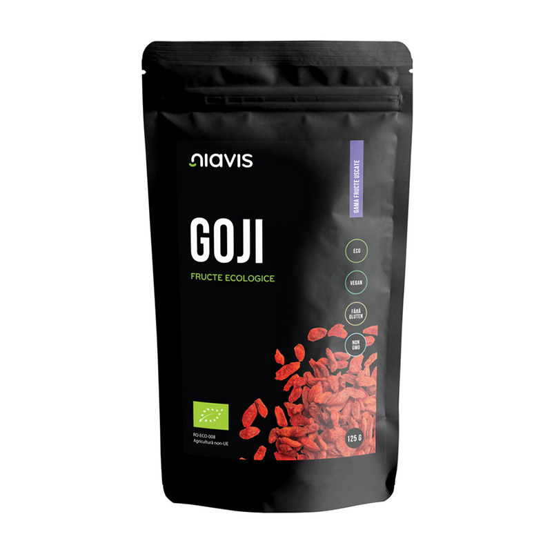Fructe de goji ecologice/BIO (125 grame), Niavis