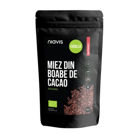 Miez din boabe de cacao criollo ecologice/BIO (125 grame), Niavis