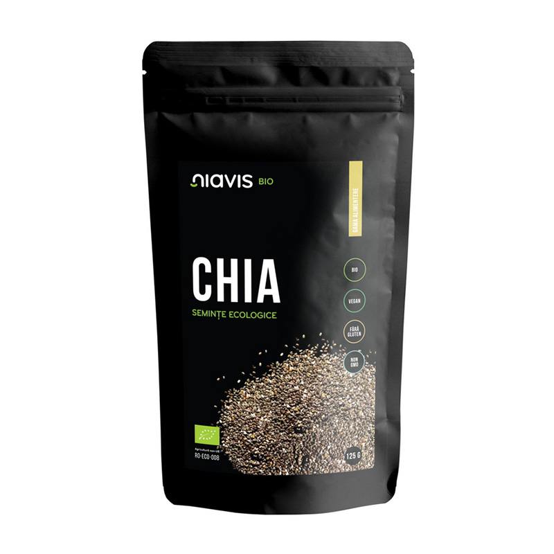 Seminte de Chia ecologice/BIO (125 grame), Niavis
