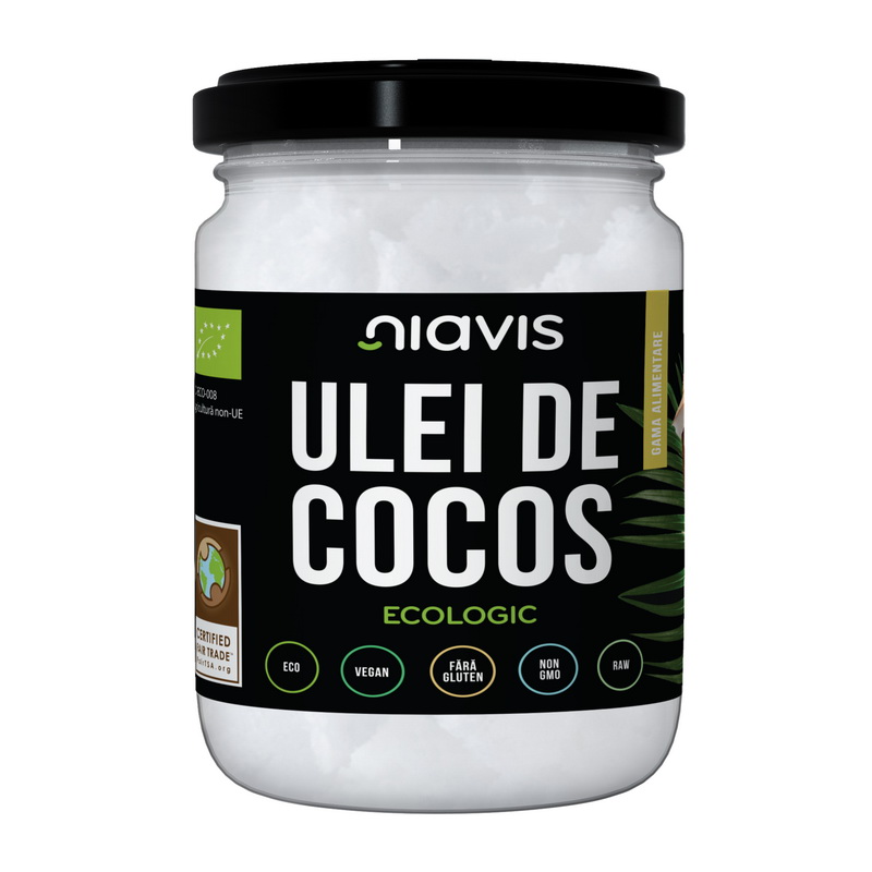Ulei de cocos extra virgin ecologic/BIO (460g/500ml), Niavis