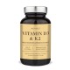Vitamina D3 (2500UI) + K2 + Magneziu Bisglicinat (90 capsule), Nordbo