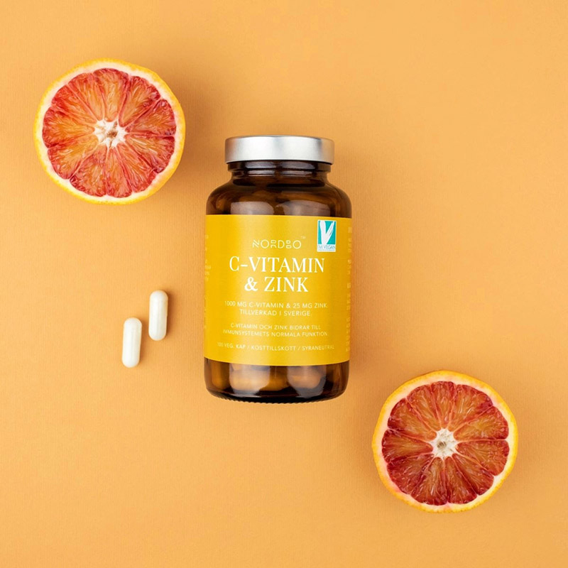 Vitamina C si Zinc Vegan (100 capsule), Nordbo