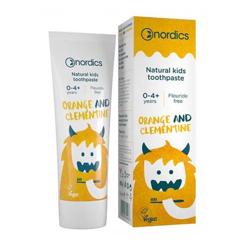 Pasta de dinti naturala pentru copii cu portocale si clementine (50 ml), Nordics
